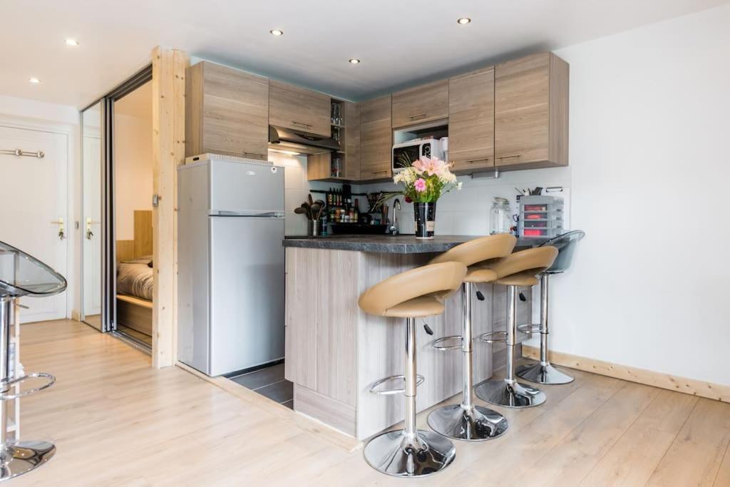 דירות Demi-Quartier Pied-A-Terre Cosy Face Aux Pistes De La Princesse מראה חיצוני תמונה